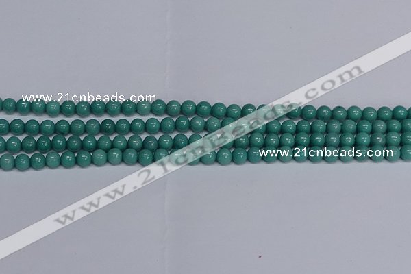 CMJ289 15.5 inches 6mm round Mashan jade beads wholesale