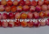 CMJ400 15.5 inches 4mm round rainbow jade beads wholesale