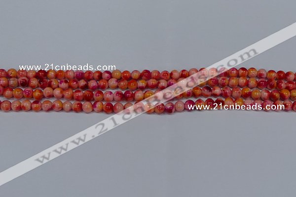 CMJ400 15.5 inches 4mm round rainbow jade beads wholesale