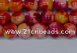 CMJ402 15.5 inches 8mm round rainbow jade beads wholesale