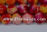 CMJ404 15.5 inches 12mm round rainbow jade beads wholesale