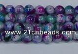 CMJ407 15.5 inches 4mm round rainbow jade beads wholesale