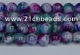 CMJ408 15.5 inches 6mm round rainbow jade beads wholesale