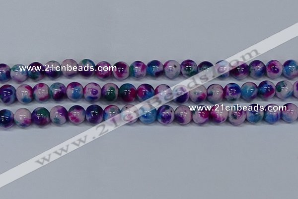 CMJ411 15.5 inches 12mm round rainbow jade beads wholesale