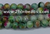 CMJ415 15.5 inches 6mm round rainbow jade beads wholesale