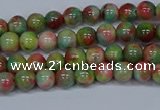 CMJ421 15.5 inches 4mm round rainbow jade beads wholesale