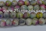 CMJ436 15.5 inches 6mm round rainbow jade beads wholesale