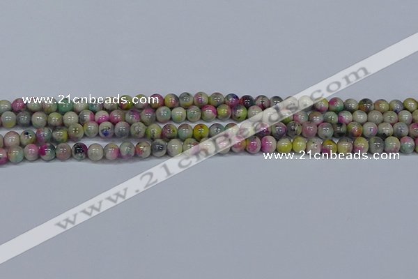 CMJ436 15.5 inches 6mm round rainbow jade beads wholesale