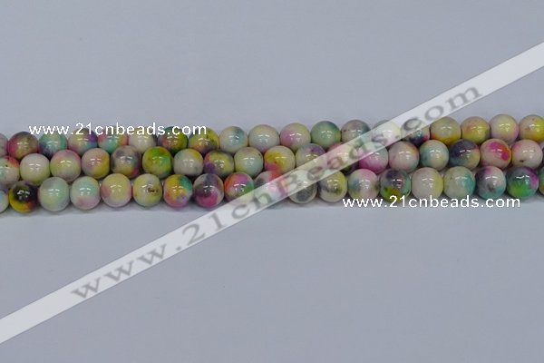 CMJ438 15.5 inches 10mm round rainbow jade beads wholesale