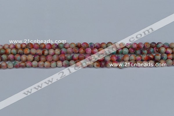 CMJ443 15.5 inches 6mm round rainbow jade beads wholesale