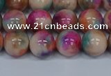 CMJ445 15.5 inches 10mm round rainbow jade beads wholesale