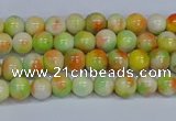 CMJ449 15.5 inches 4mm round rainbow jade beads wholesale