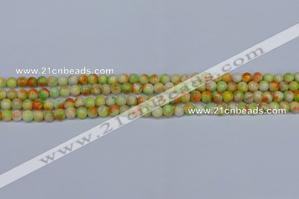 CMJ450 15.5 inches 6mm round rainbow jade beads wholesale