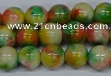 CMJ459 15.5 inches 10mm round rainbow jade beads wholesale