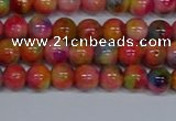 CMJ471 15.5 inches 6mm round rainbow jade beads wholesale