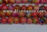 CMJ471 15.5 inches 6mm round rainbow jade beads wholesale