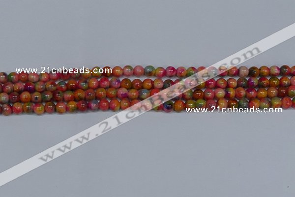 CMJ471 15.5 inches 6mm round rainbow jade beads wholesale