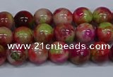 CMJ479 15.5 inches 8mm round rainbow jade beads wholesale