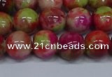 CMJ481 15.5 inches 12mm round rainbow jade beads wholesale