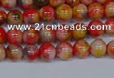 CMJ485 15.5 inches 6mm round rainbow jade beads wholesale