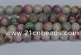 CMJ491 15.5 inches 4mm round rainbow jade beads wholesale