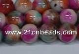 CMJ495 15.5 inches 12mm round rainbow jade beads wholesale
