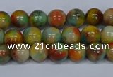 CMJ500 15.5 inches 8mm round rainbow jade beads wholesale