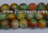 CMJ501 15.5 inches 10mm round rainbow jade beads wholesale