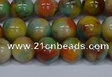 CMJ502 15.5 inches 12mm round rainbow jade beads wholesale