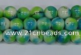 CMJ521 15.5 inches 8mm round rainbow jade beads wholesale