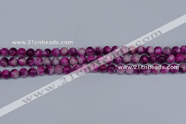 CMJ528 15.5 inches 8mm round rainbow jade beads wholesale