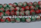 CMJ533 15.5 inches 4mm round rainbow jade beads wholesale