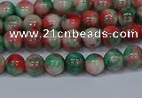 CMJ534 15.5 inches 6mm round rainbow jade beads wholesale