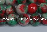 CMJ537 15.5 inches 12mm round rainbow jade beads wholesale