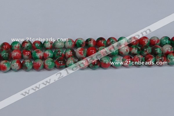 CMJ537 15.5 inches 12mm round rainbow jade beads wholesale