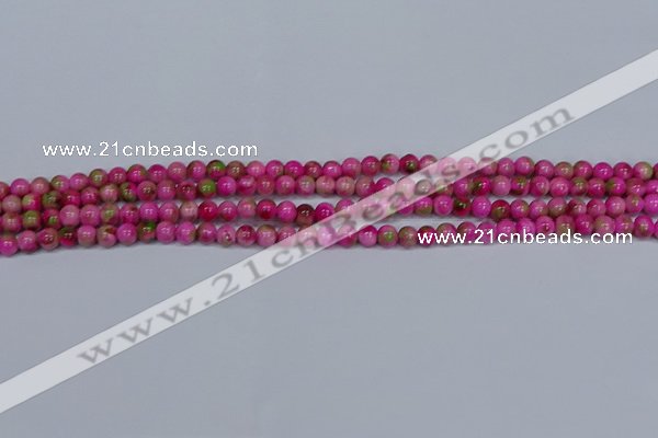 CMJ547 15.5 inches 4mm round rainbow jade beads wholesale