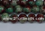 CMJ570 15.5 inches 8mm round rainbow jade beads wholesale