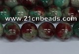 CMJ571 15.5 inches 10mm round rainbow jade beads wholesale