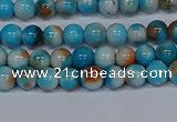 CMJ575 15.5 inches 4mm round rainbow jade beads wholesale