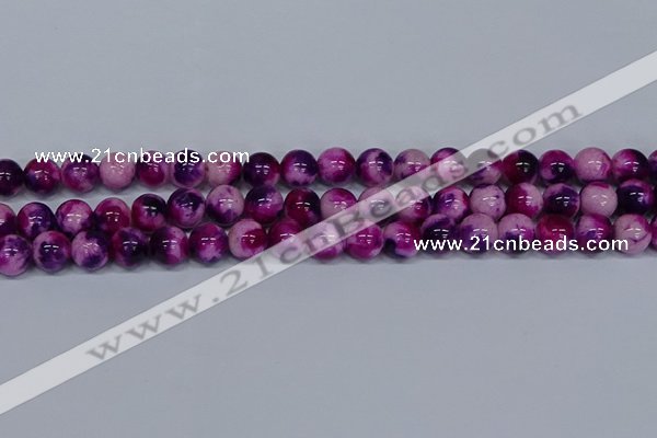 CMJ585 15.5 inches 10mm round rainbow jade beads wholesale