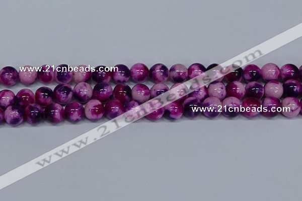 CMJ586 15.5 inches 12mm round rainbow jade beads wholesale