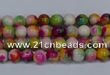 CMJ589 15.5 inches 4mm round rainbow jade beads wholesale