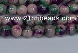 CMJ597 15.5 inches 6mm round rainbow jade beads wholesale