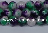 CMJ598 15.5 inches 8mm round rainbow jade beads wholesale