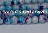 CMJ611 15.5 inches 6mm round rainbow jade beads wholesale