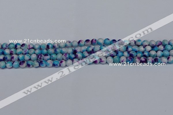 CMJ611 15.5 inches 6mm round rainbow jade beads wholesale