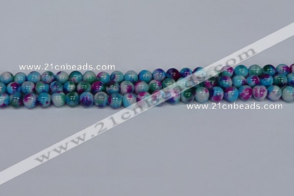 CMJ612 15.5 inches 8mm round rainbow jade beads wholesale