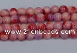 CMJ617 15.5 inches 4mm round rainbow jade beads wholesale