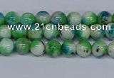 CMJ625 15.5 inches 6mm round rainbow jade beads wholesale