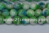 CMJ626 15.5 inches 8mm round rainbow jade beads wholesale